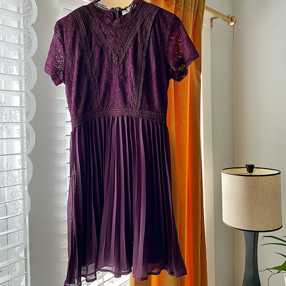 Francesca’s Dark Purple Dress